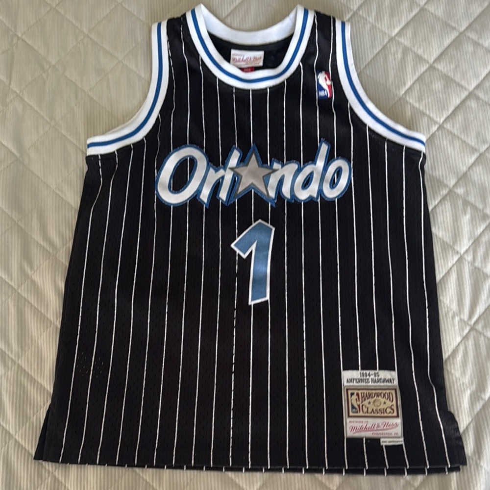 Mitchell & Ness Black and White Orlando Magic Jersey